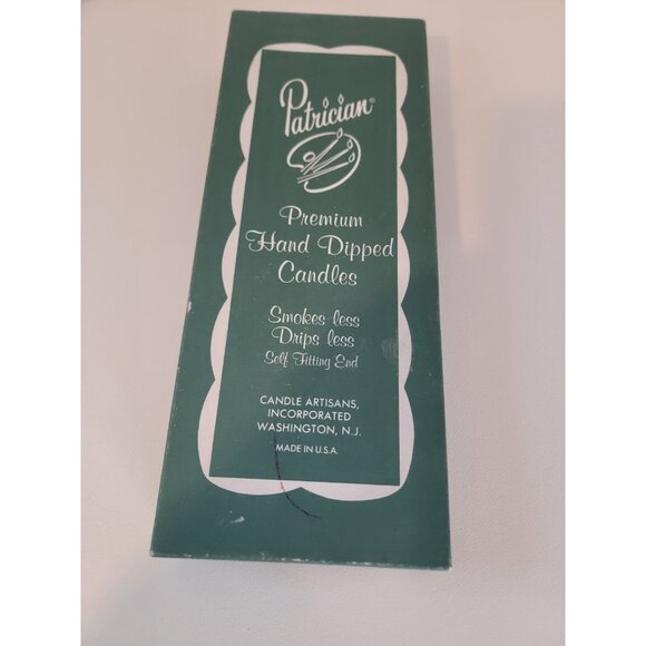 Patrician Taper Candles 12 Inch PURPLE Set of 12 Dozen Hand Dipped - Picture 3 of 4